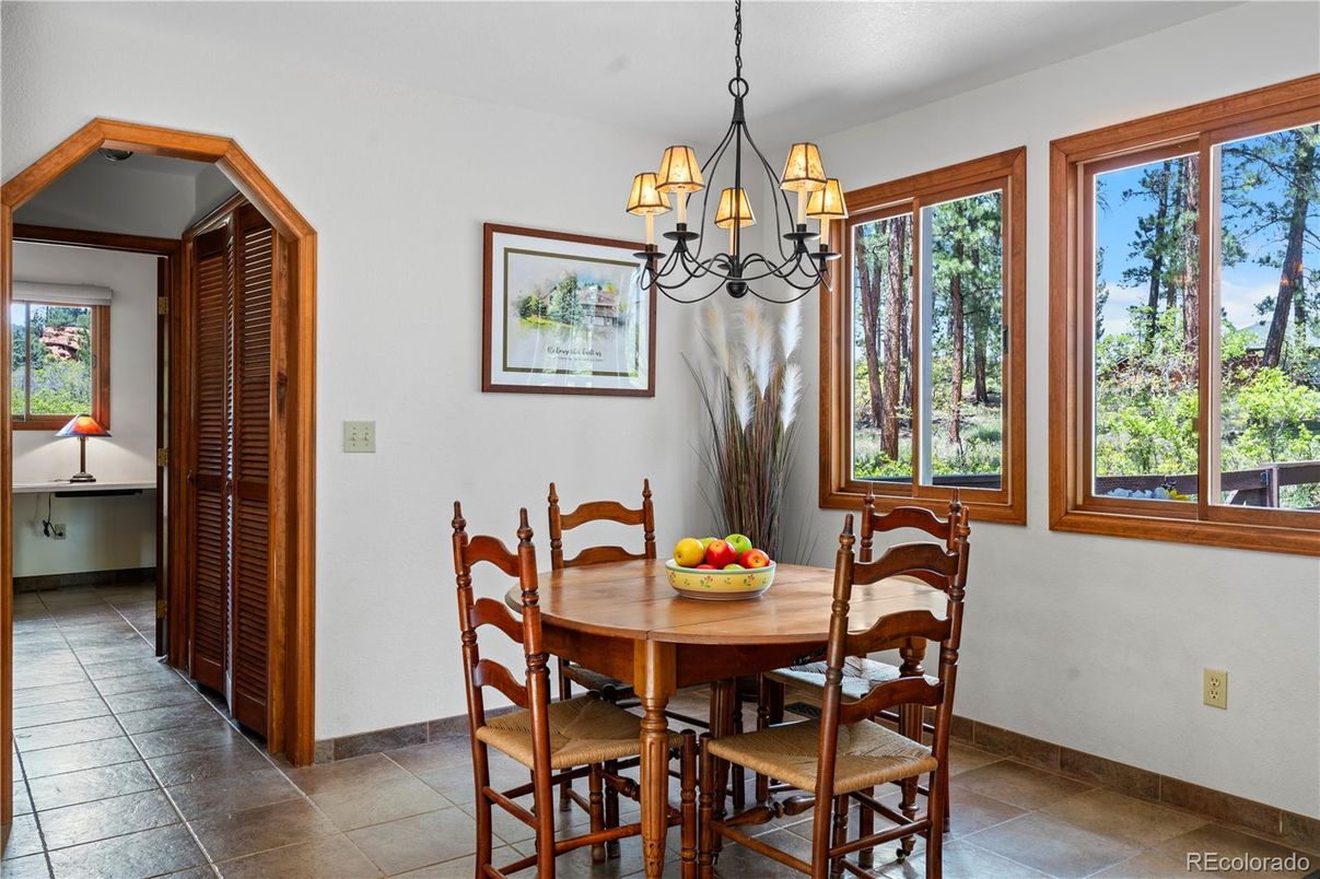 Chandelier, Dining room, Interior