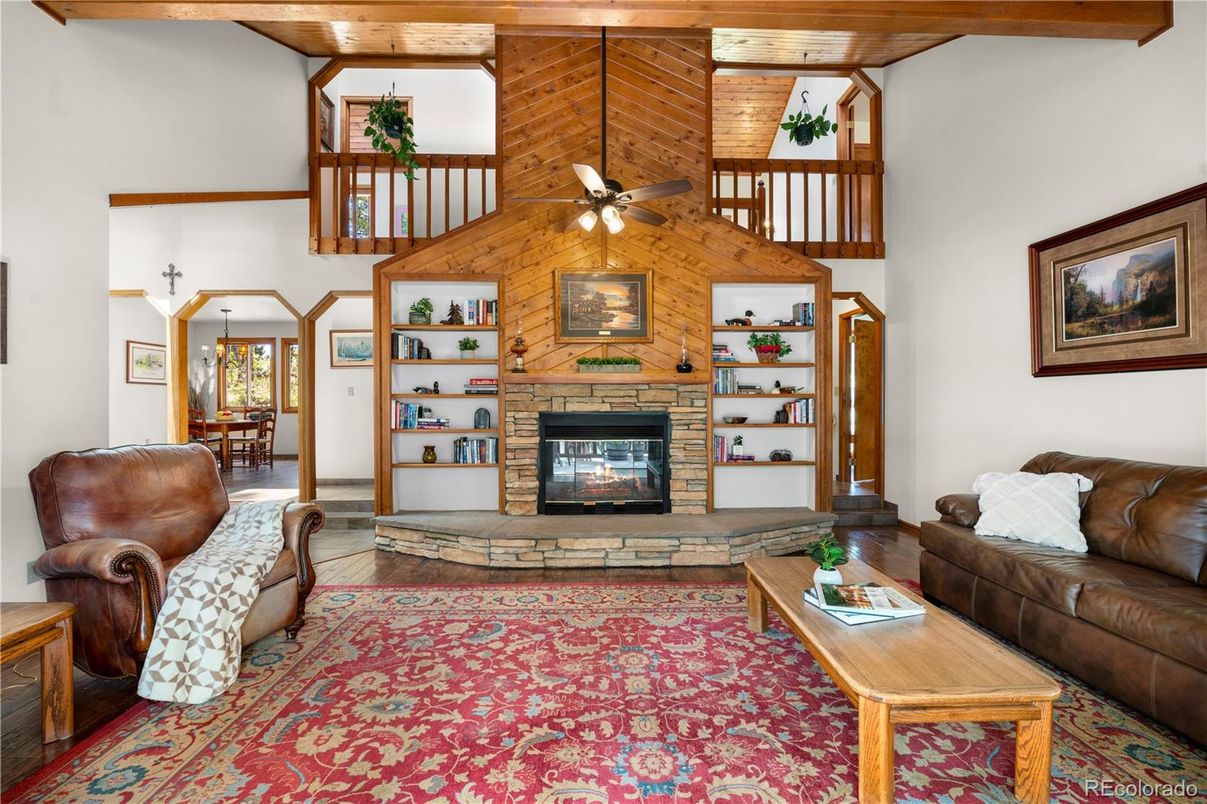 Fireplace, Interior, Living room, Wooden Beams, Wooden Ceilings, Wood Texture Flooring, Wooden Walls