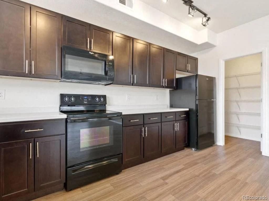 Interior, Kitchen, Wood Texture Flooring