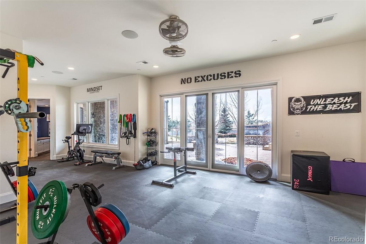 Fitness Equipment, Interior, Recessed Lighting