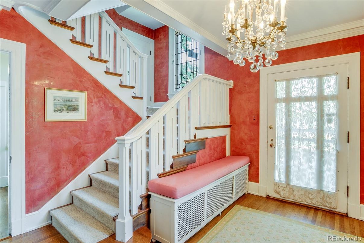 Chandelier, Interior, Wood Texture Flooring