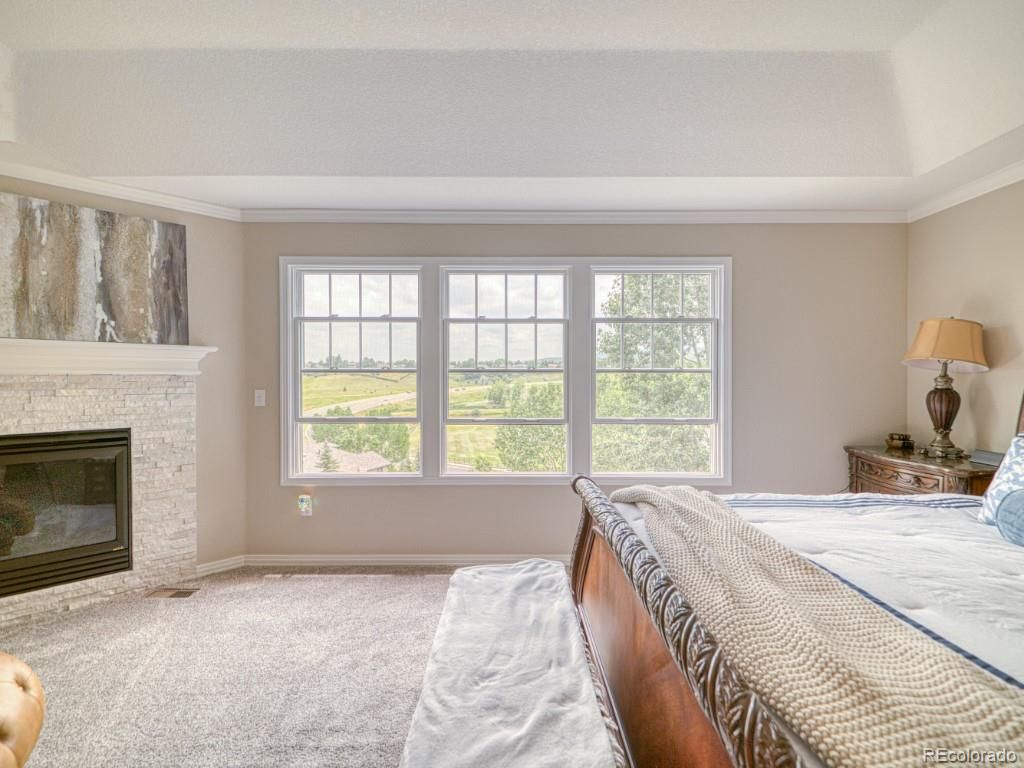 Bedroom, Fireplace, Interior