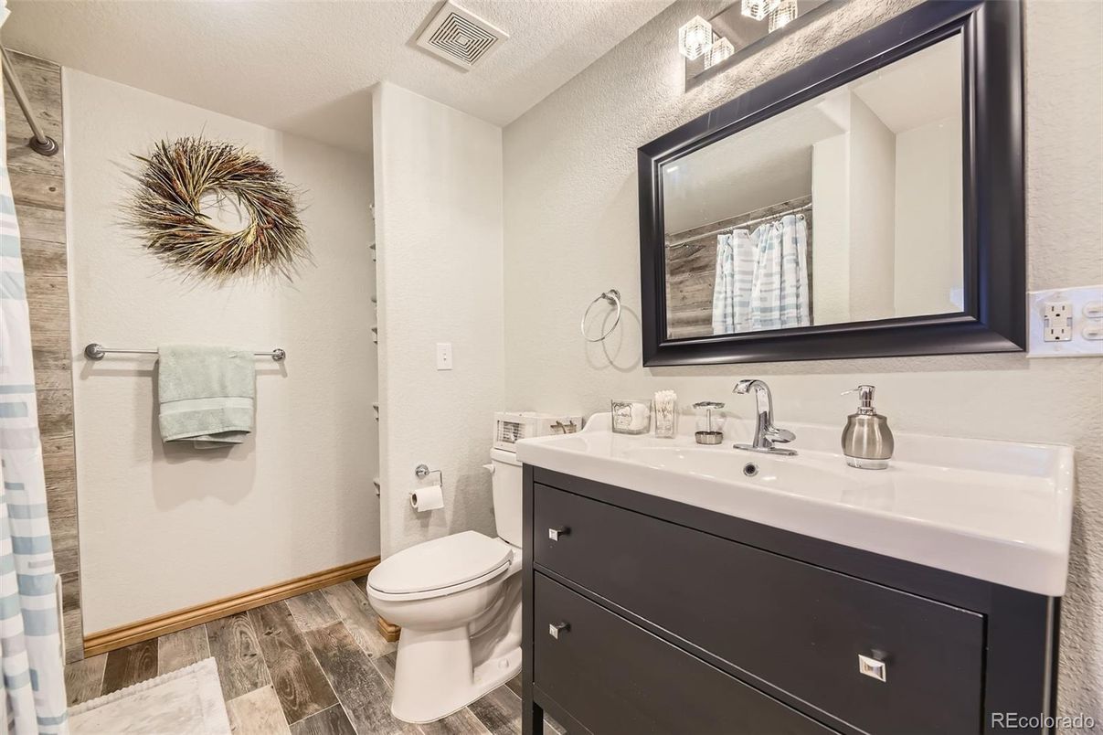 Bathroom, Interior, Wood Texture Flooring