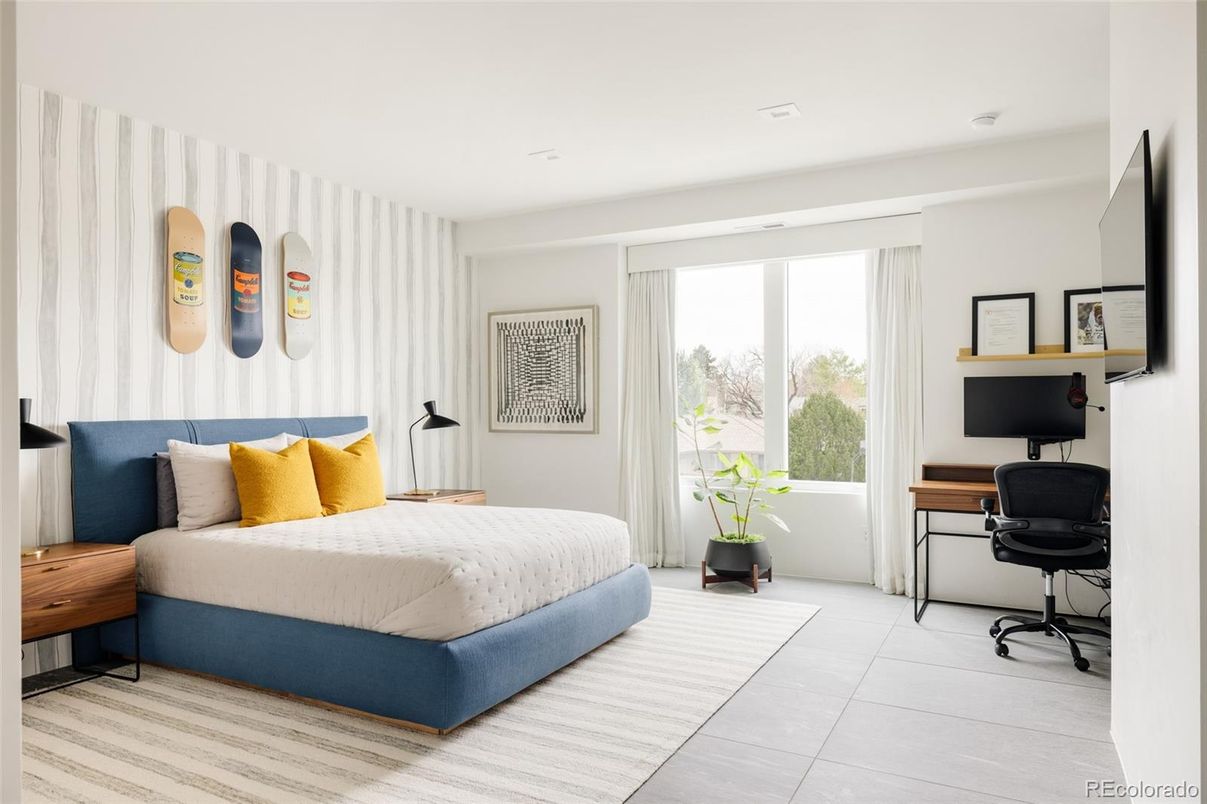 Bedroom, Home Office, Interior, Recessed Lighting