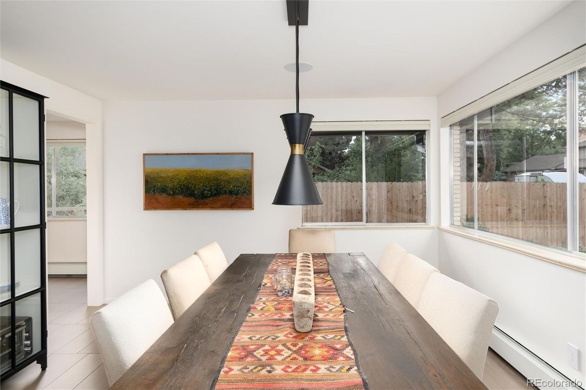 Dining room, Interior, Pendant Lights