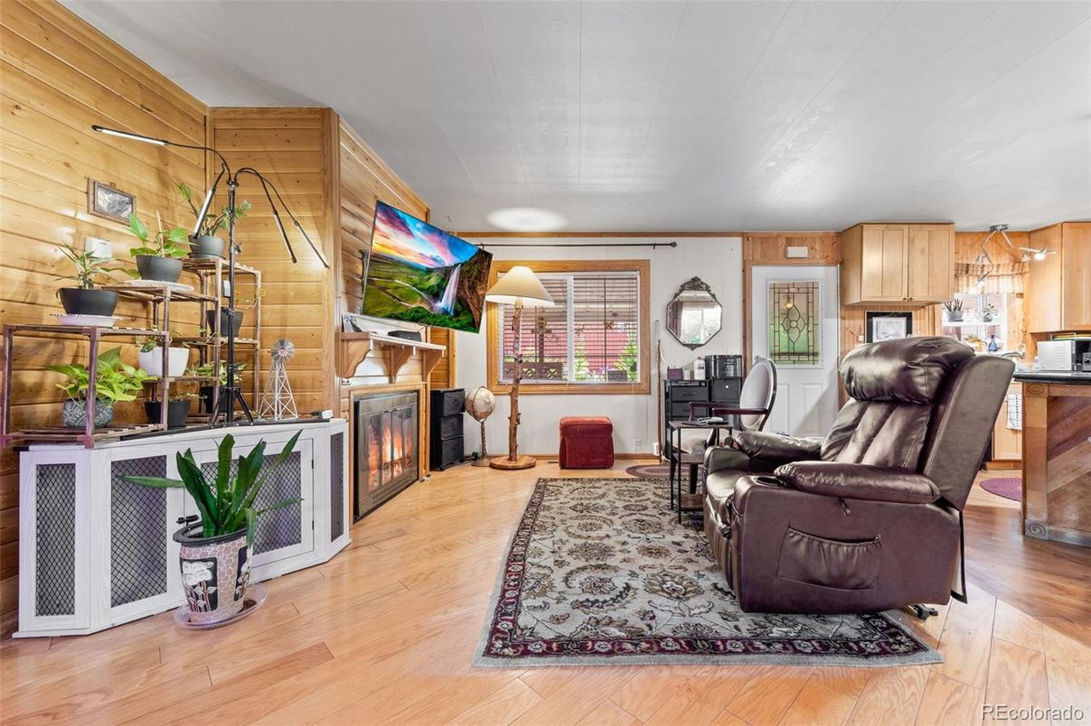 Fireplace, Interior, Wood Texture Flooring, Wooden Walls