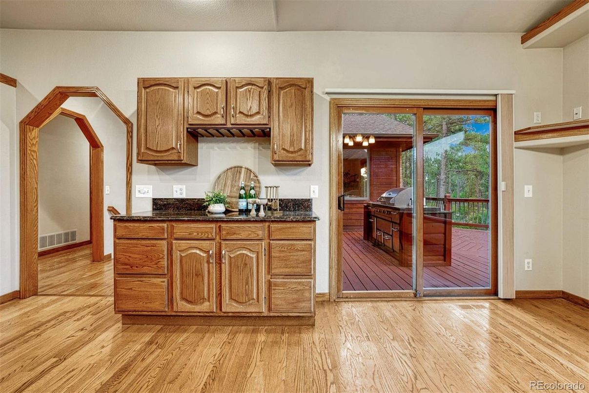 Interior, Kitchen, Wood Texture Flooring