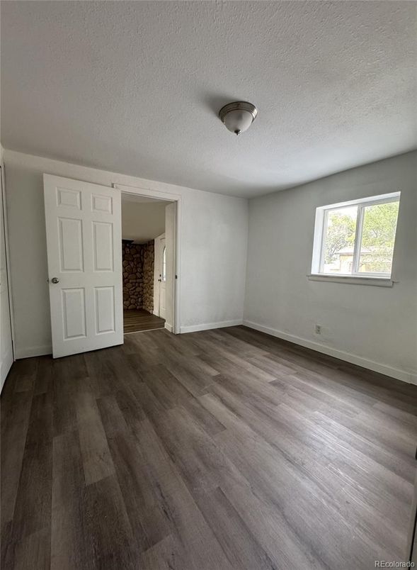 Empty room, Interior, Stone Walls, Wood Texture Flooring