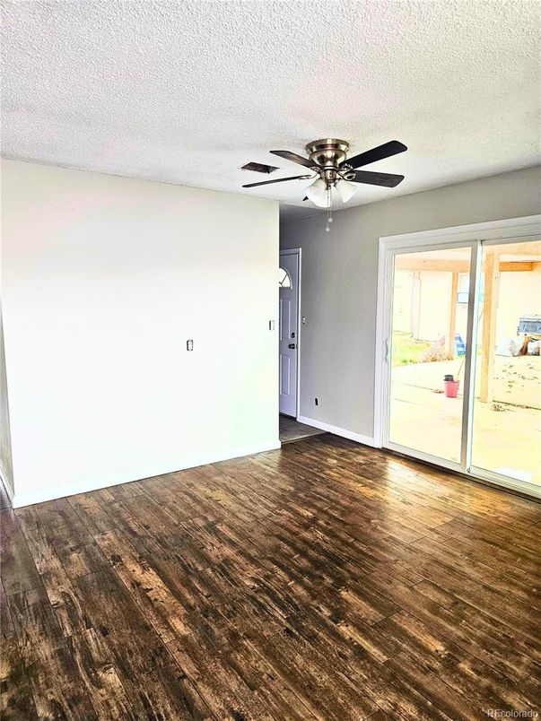 Empty room, Interior, Wood Texture Flooring