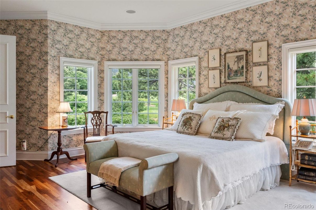 Bedroom, Interior, Wood Texture Flooring