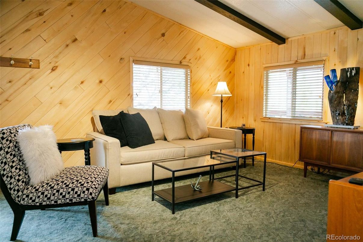 Interior, Living room, Wooden Beams, Wooden Walls