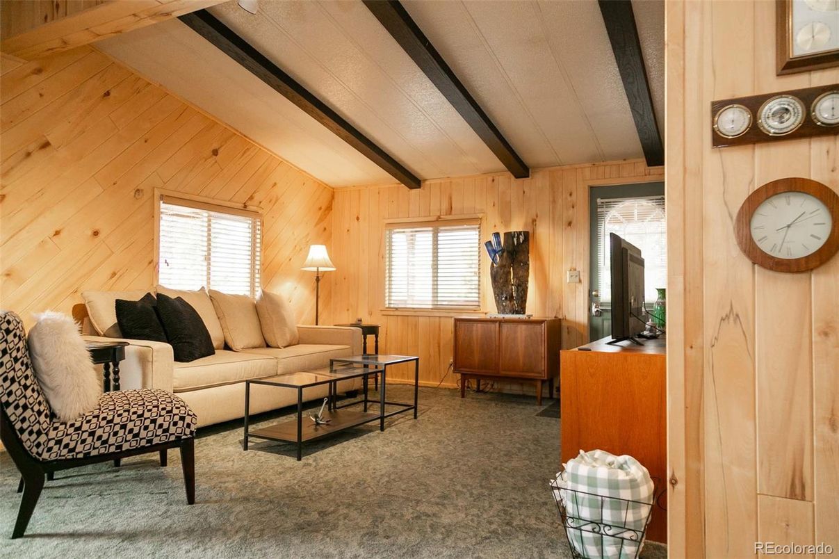 Interior, Living room, Wooden Beams, Wooden Walls