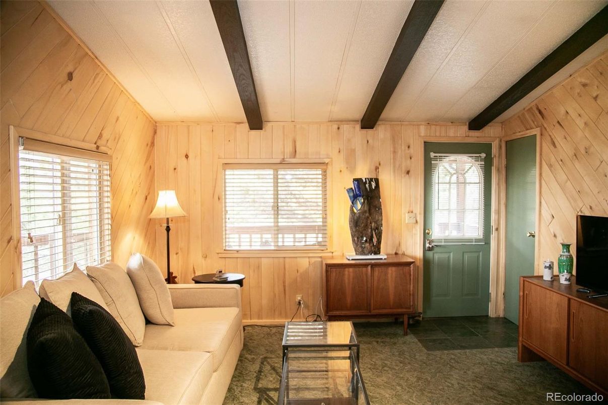 Interior, Living room, Wooden Beams, Wooden Walls