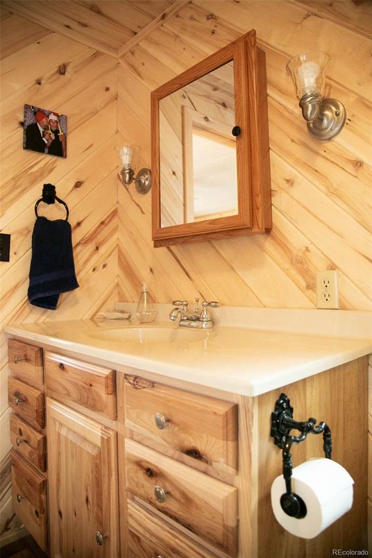 Bathroom, Interior, Wooden Walls