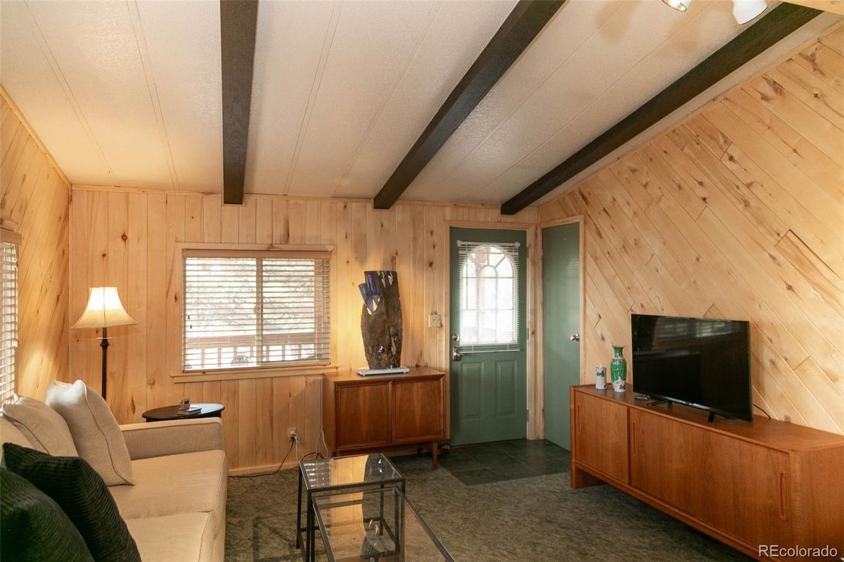 Interior, Living room, Wooden Beams, Wooden Walls