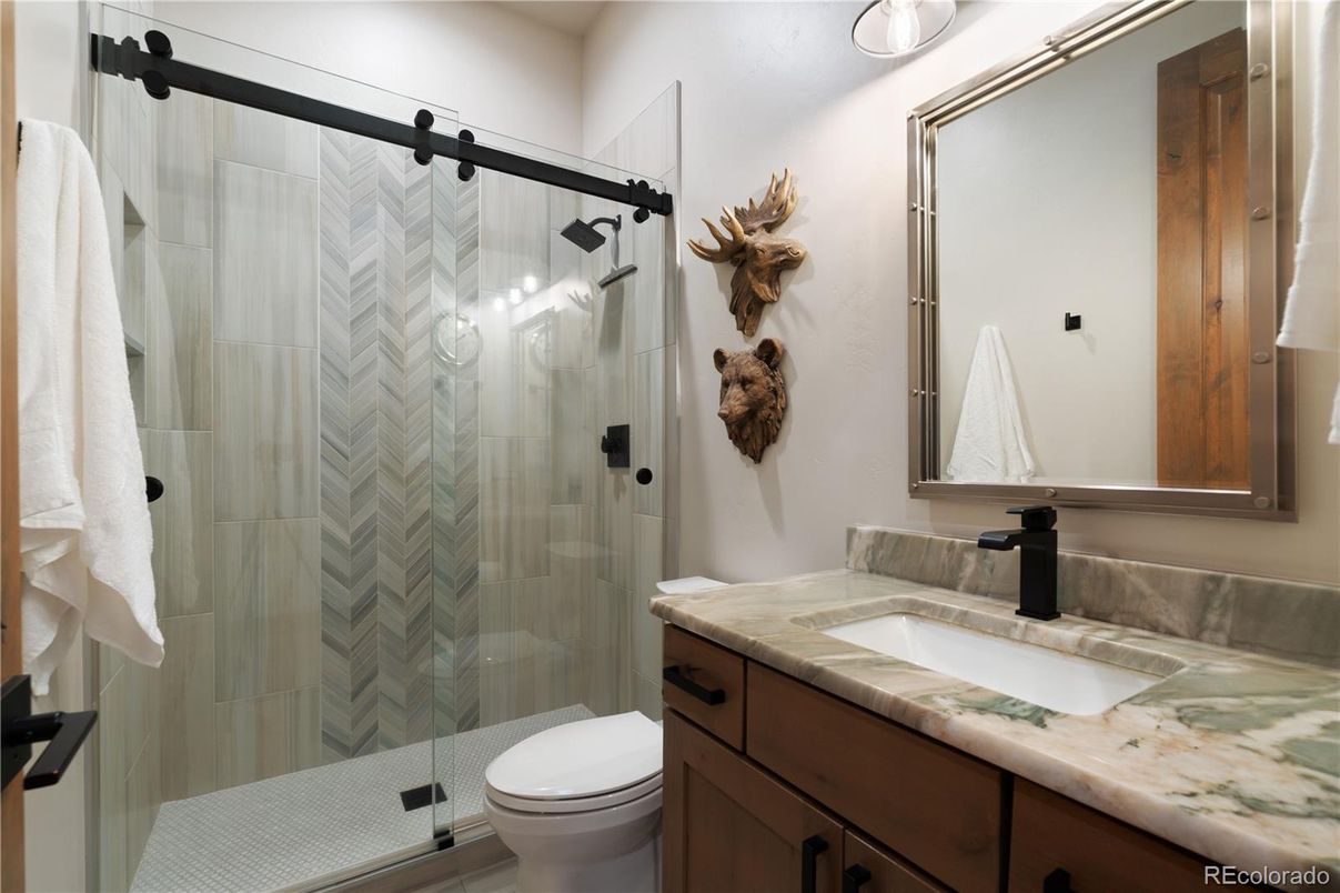 Bathroom, Glass Shower, Interior