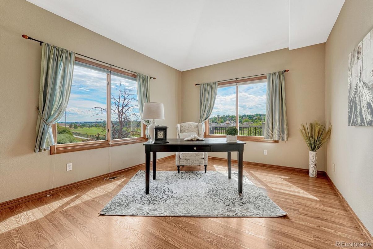 Home Office, Interior, Wood Texture Flooring