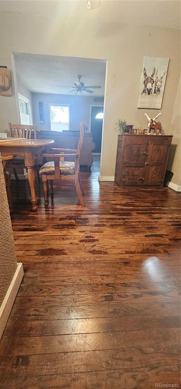 Dining room, Interior, Wood Texture Flooring
