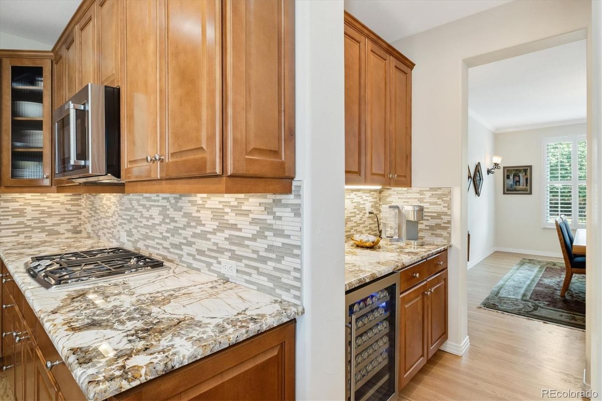 Interior, Kitchen, Wood Texture Flooring