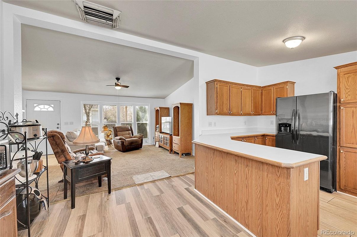 Interior, Kitchen, Living room, Wood Texture Flooring