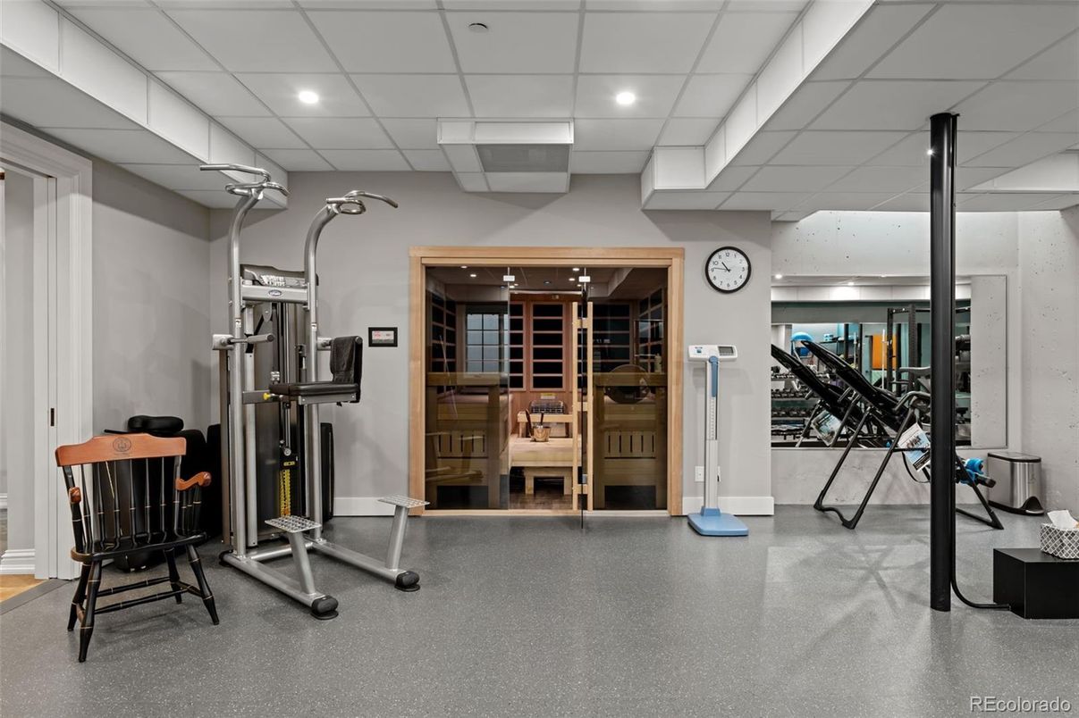 Fitness Equipment, Interior, Recessed Lighting