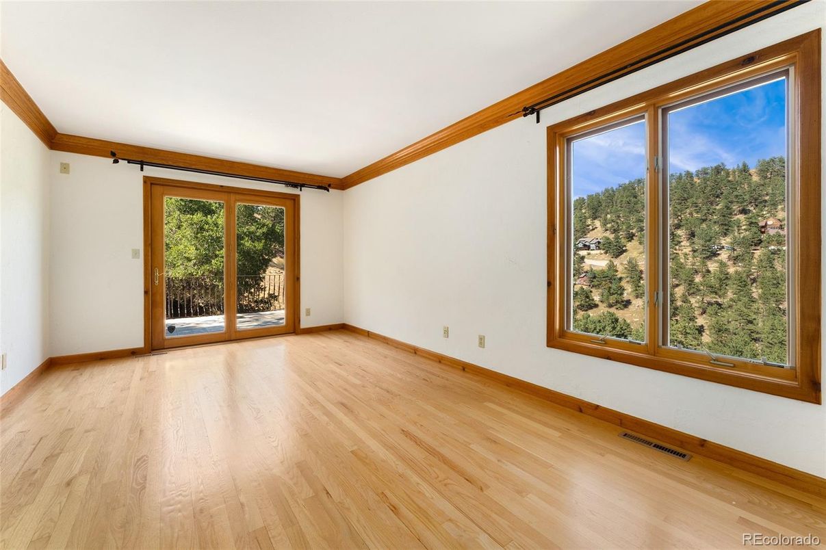 Empty room, Interior, Wood Texture Flooring