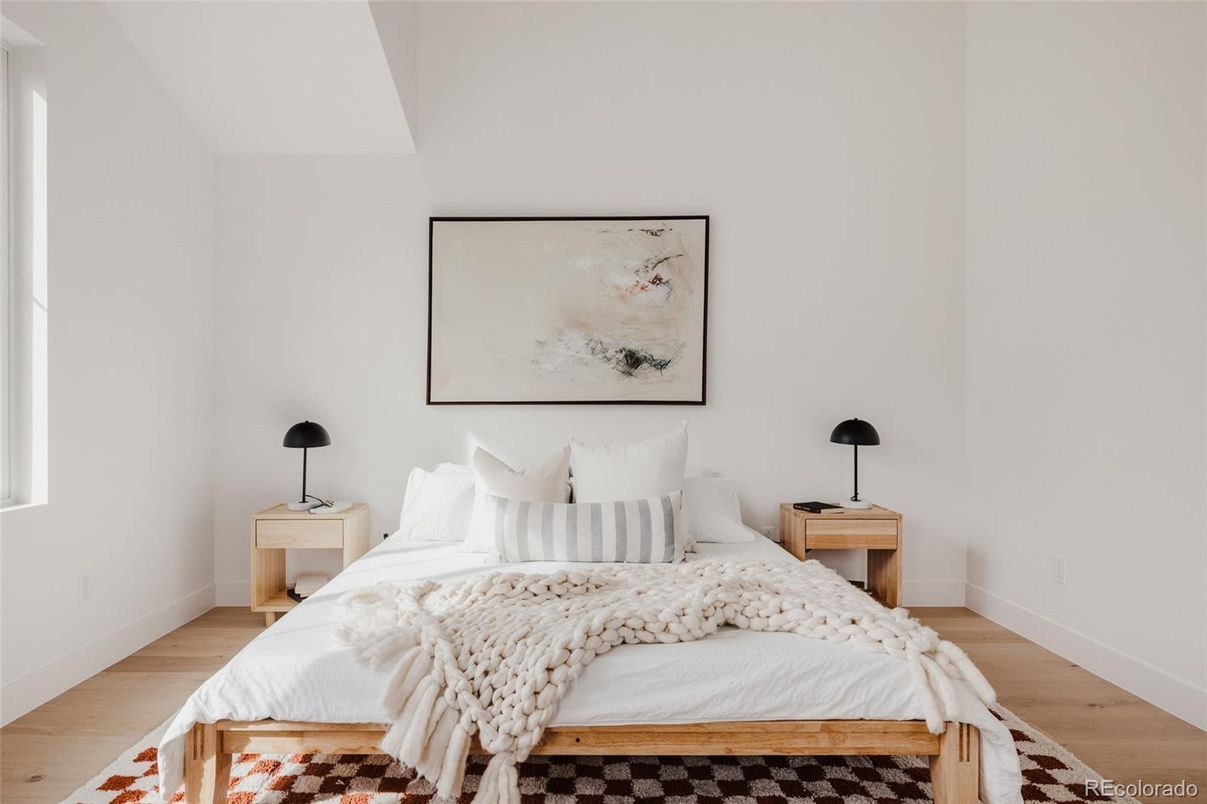 Bedroom, Interior, Wood Texture Flooring