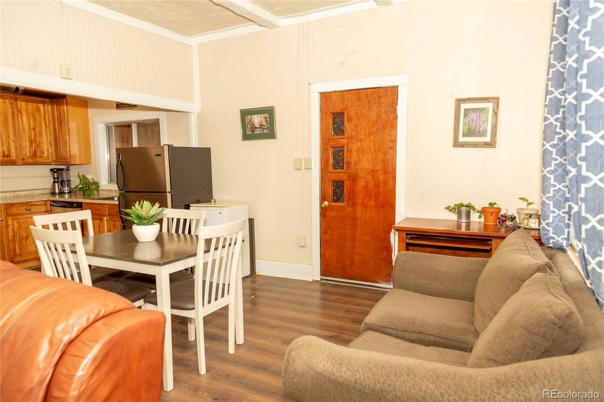 Dining room, Interior, Kitchen, Living room, Wood Texture Flooring