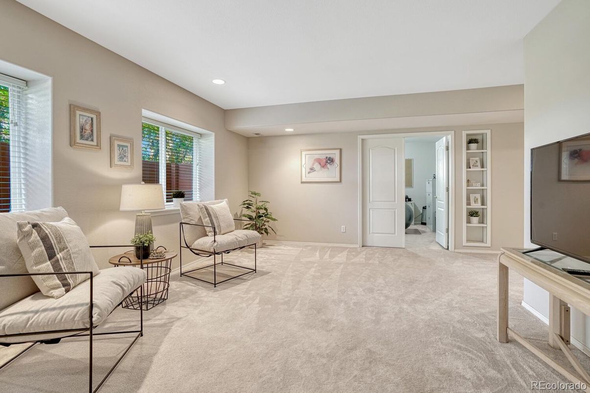 Interior, Living room, Recessed Lighting