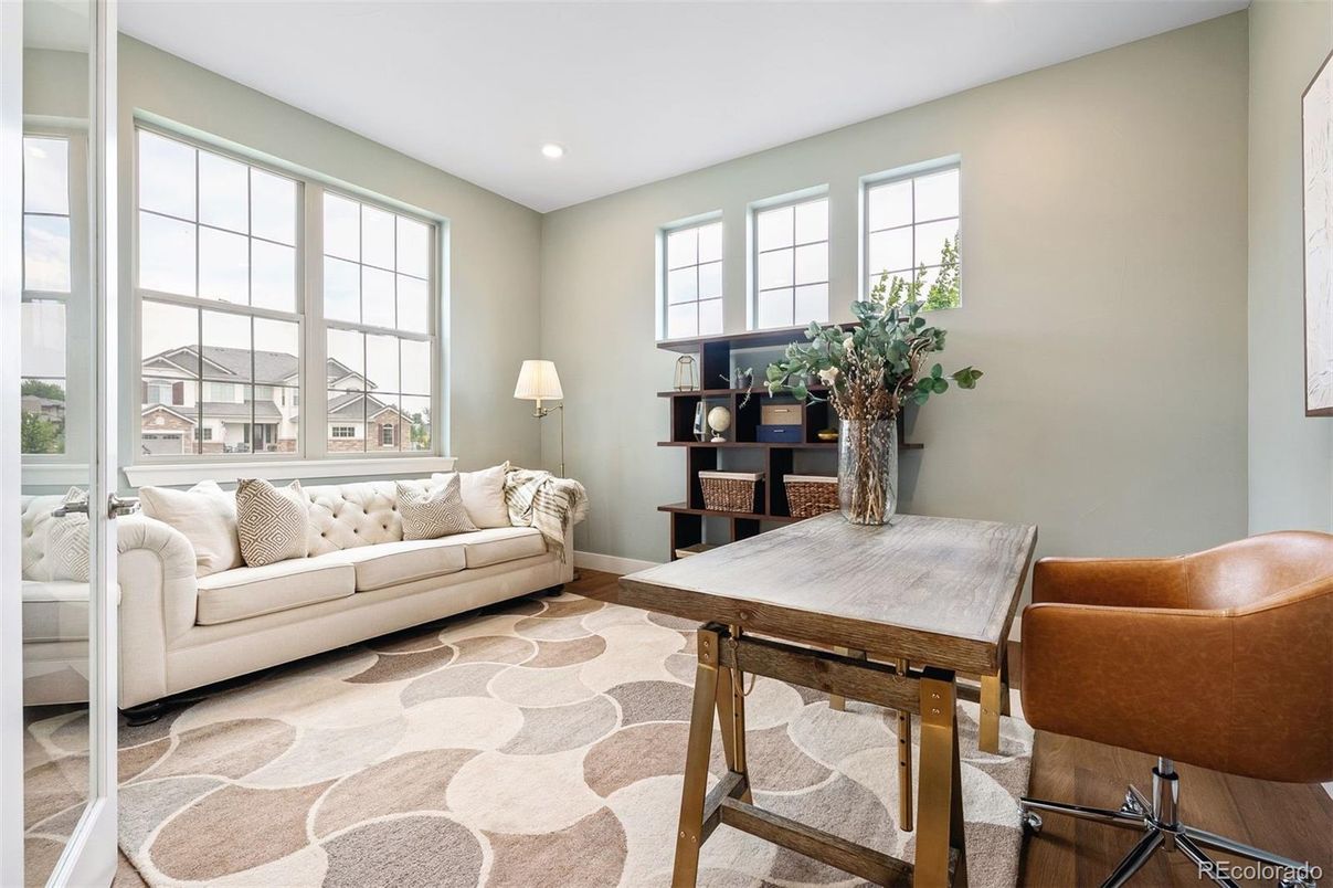Interior, Living room, Recessed Lighting