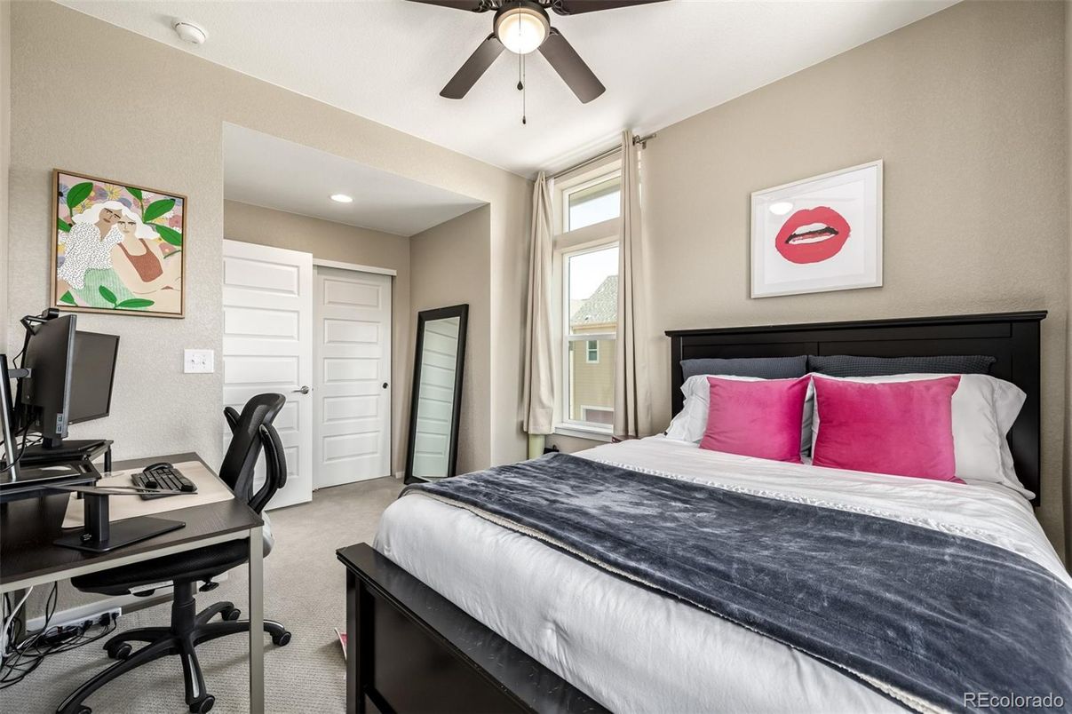 Bedroom, Home Office, Interior, Recessed Lighting