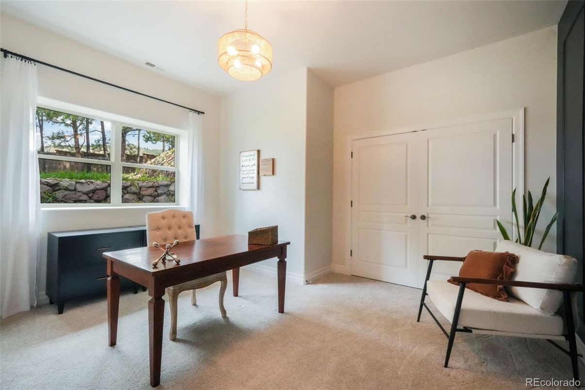 Home Office, Interior, Pendant Lights