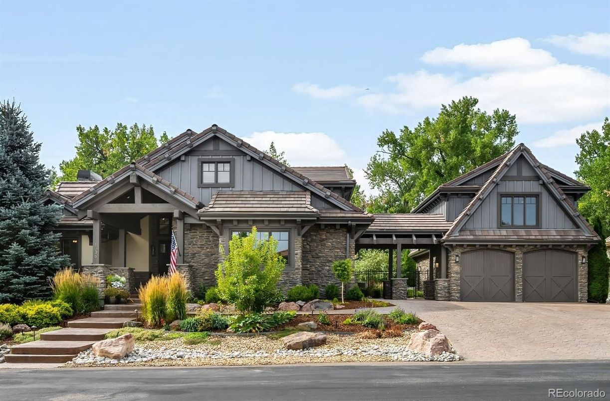 Attached, Exterior, Facade, Tudor Revival