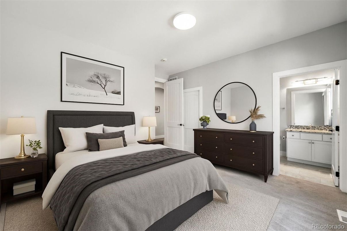 Bedroom, Interior, Recessed Lighting