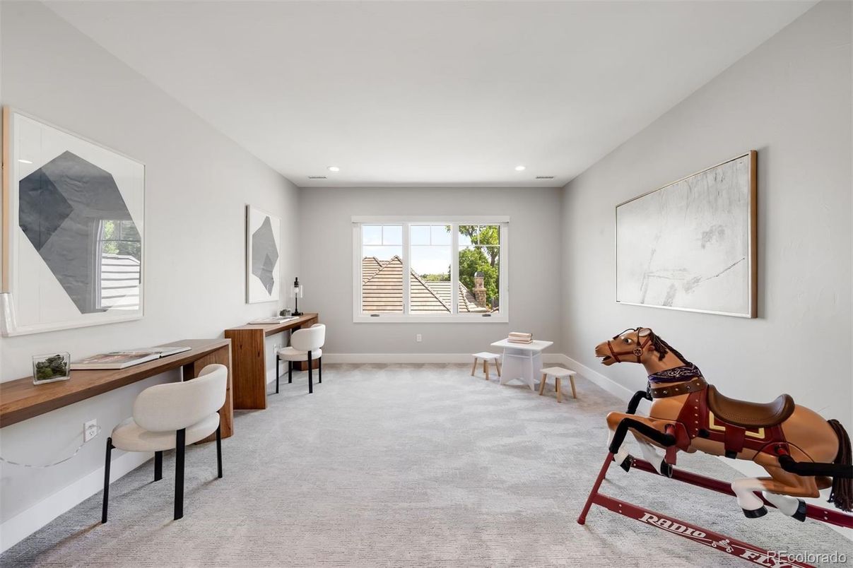 Home Office, Interior, Recessed Lighting