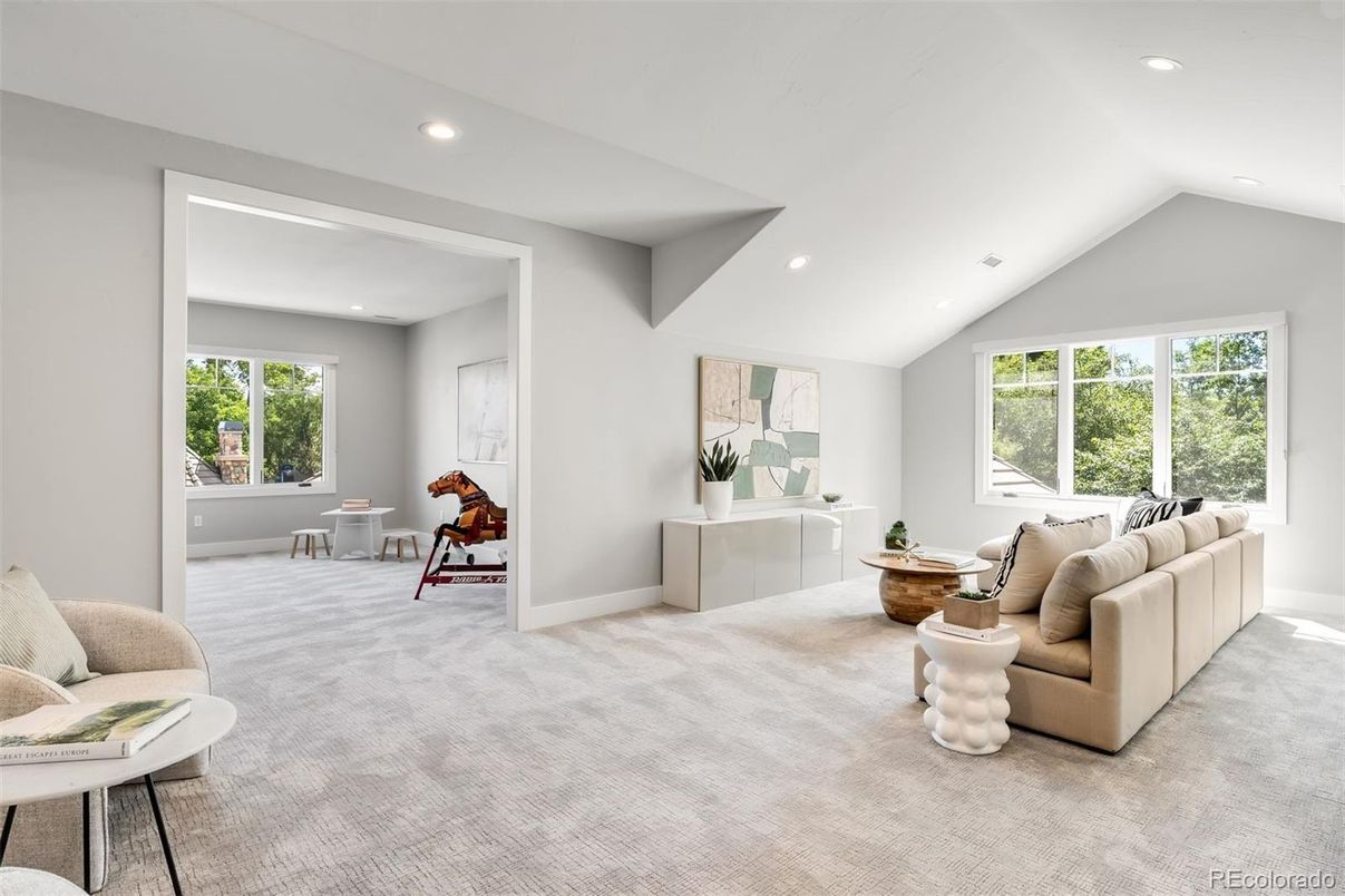 Interior, Living room, Recessed Lighting