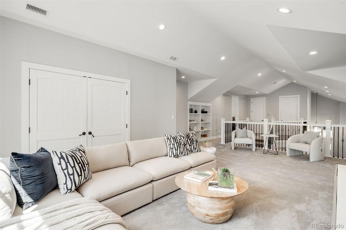 Interior, Living room, Recessed Lighting