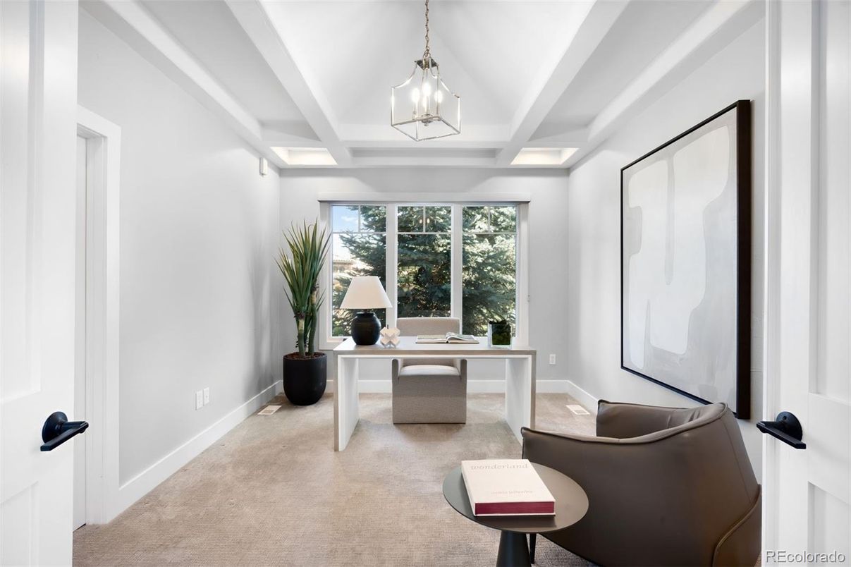 Home Office, Interior, Pendant Lights