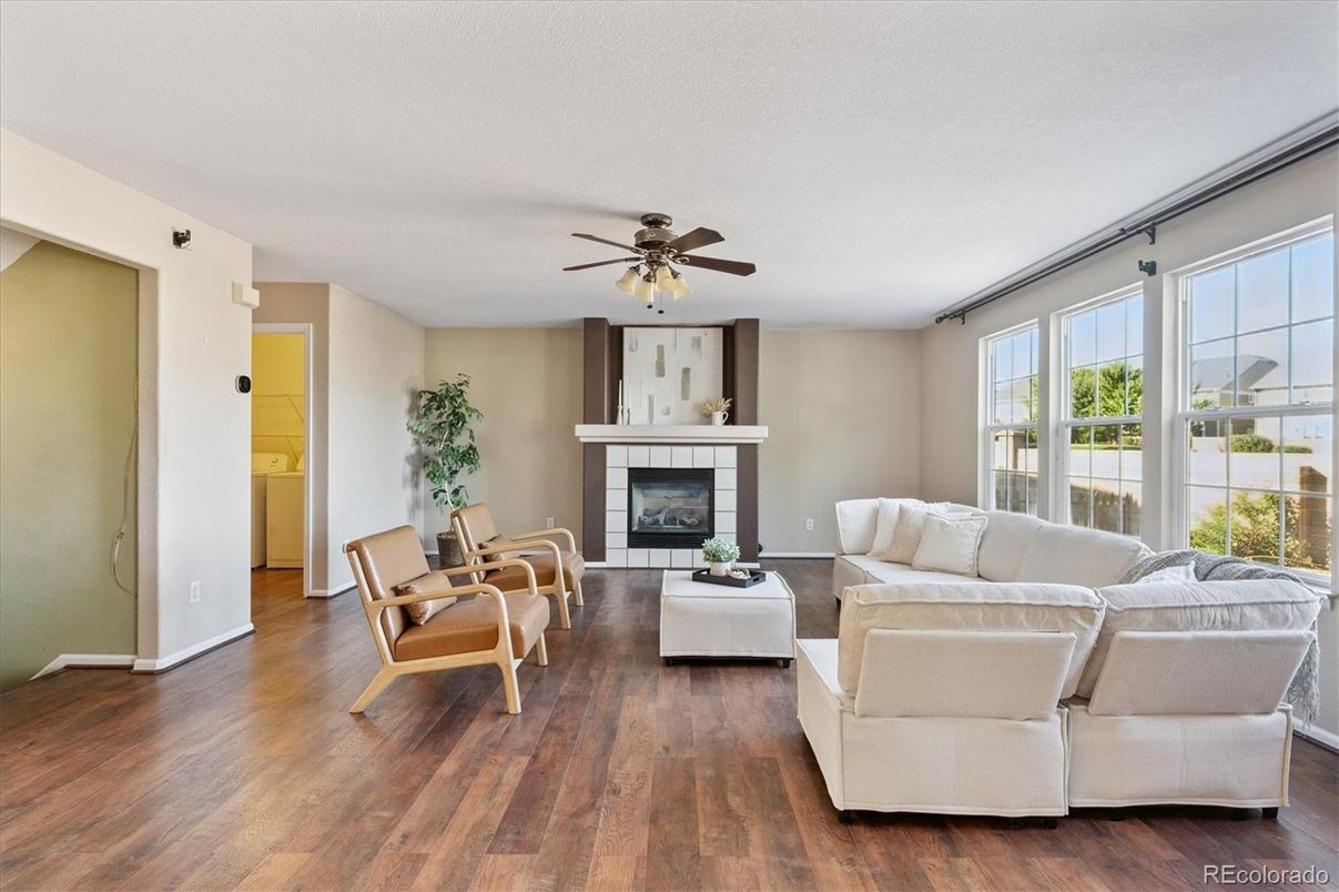 Fireplace, Interior, Living room, Wood Texture Flooring