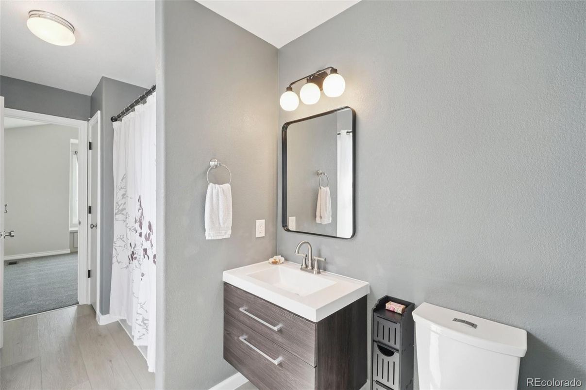 Bathroom, Interior, Wood Texture Flooring