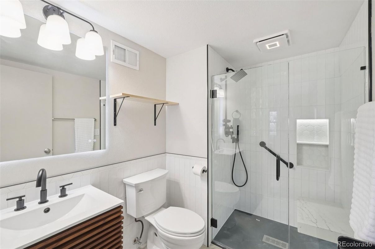 Bathroom, Glass Shower, Interior