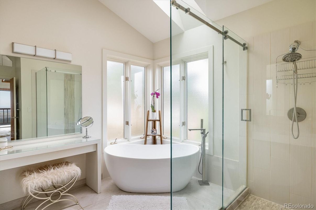 Bathroom, Free Standing Baths, Glass Shower, Interior