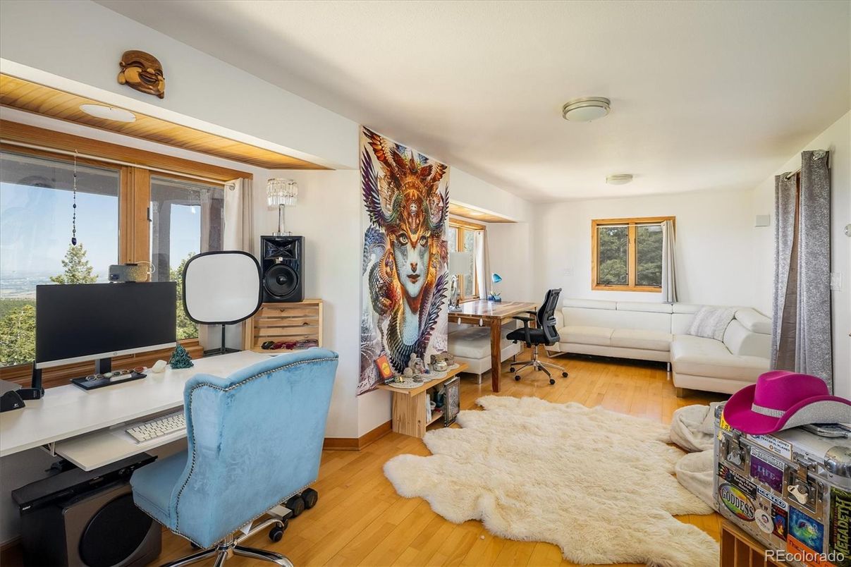 Home Office, Interior, Wood Texture Flooring