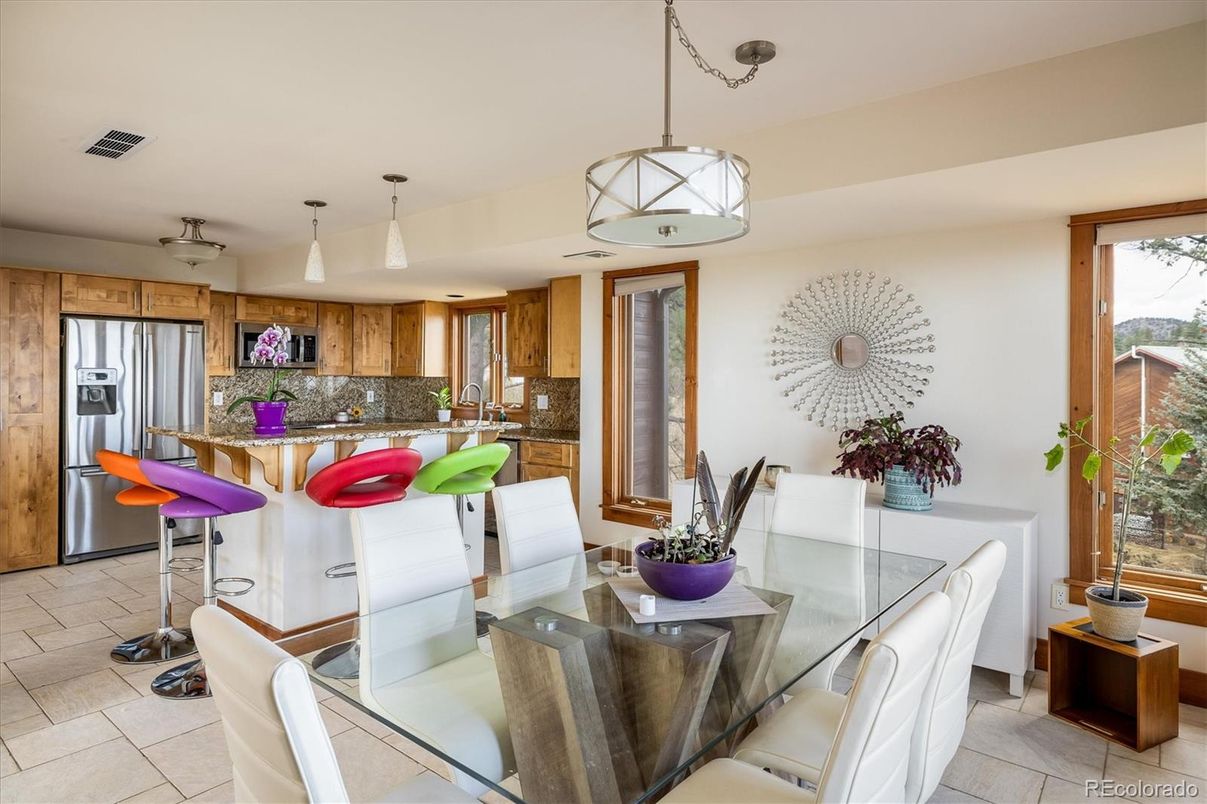 Dining room, Interior, Kitchen, Pendant Lights