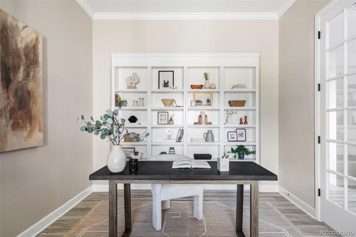 Home Office, Interior, Wood Texture Flooring
