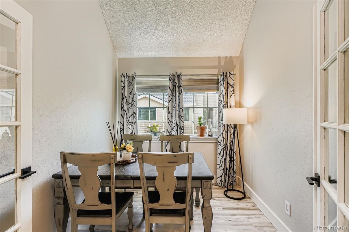 Dining room, Interior, Wood Texture Flooring