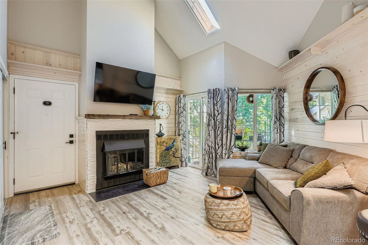 Fireplace, Interior, Living room, Wood Texture Flooring