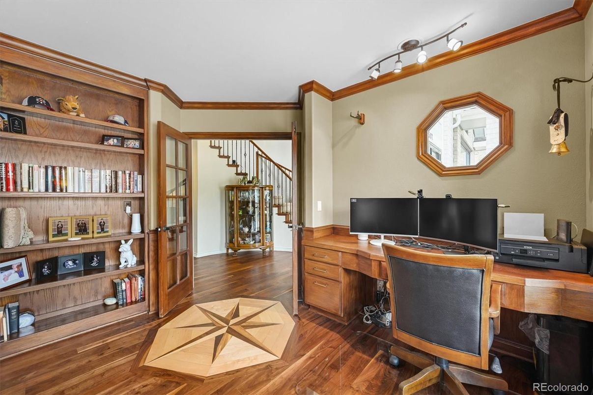 Home Office, Interior, Wood Texture Flooring