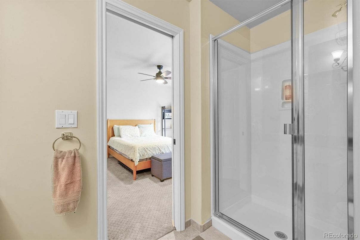 Bathroom, Bedroom, Glass Shower, Interior