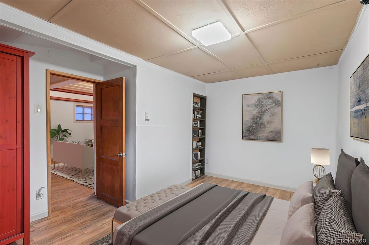 Bedroom, Interior, Wood Texture Flooring